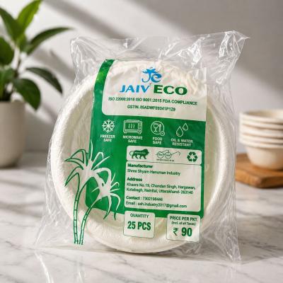 Jaiv Eco Disposable Bowls (Katori) | Eco-Friendly  Biodegradable | Microwave Safe | 25 Pieces Pack